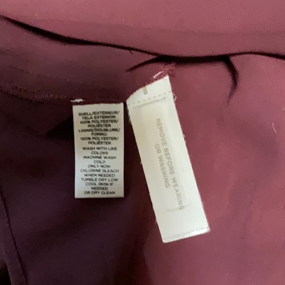 Loft Burgundy Tunic Dress L - Picture 5 of 9